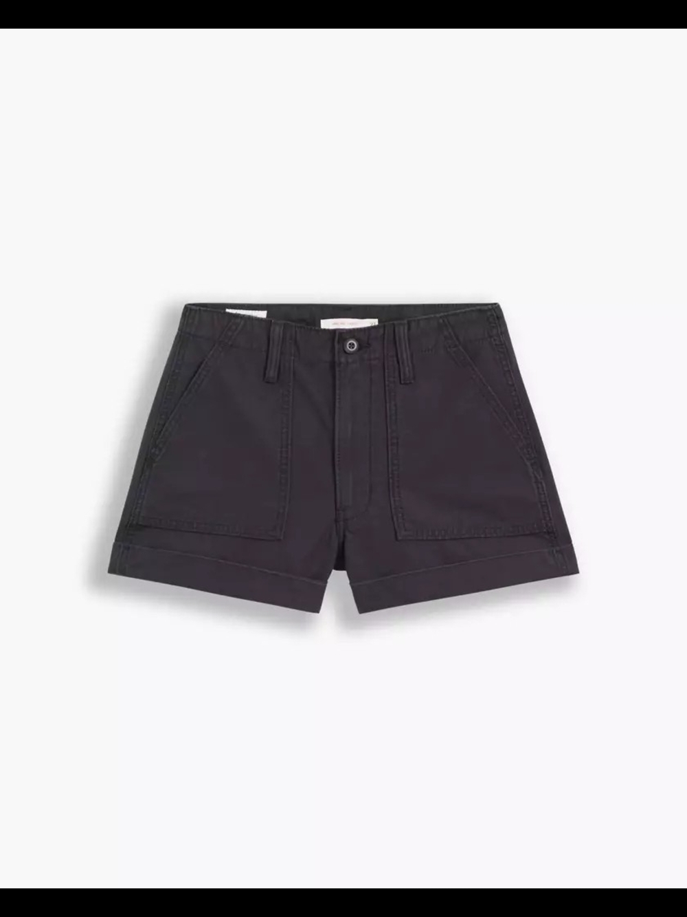 Women's Black Levi's Ribcage 31 Nwt  Utility Shorts